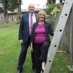 Mayoress faces fear with charity fundraising stunt
